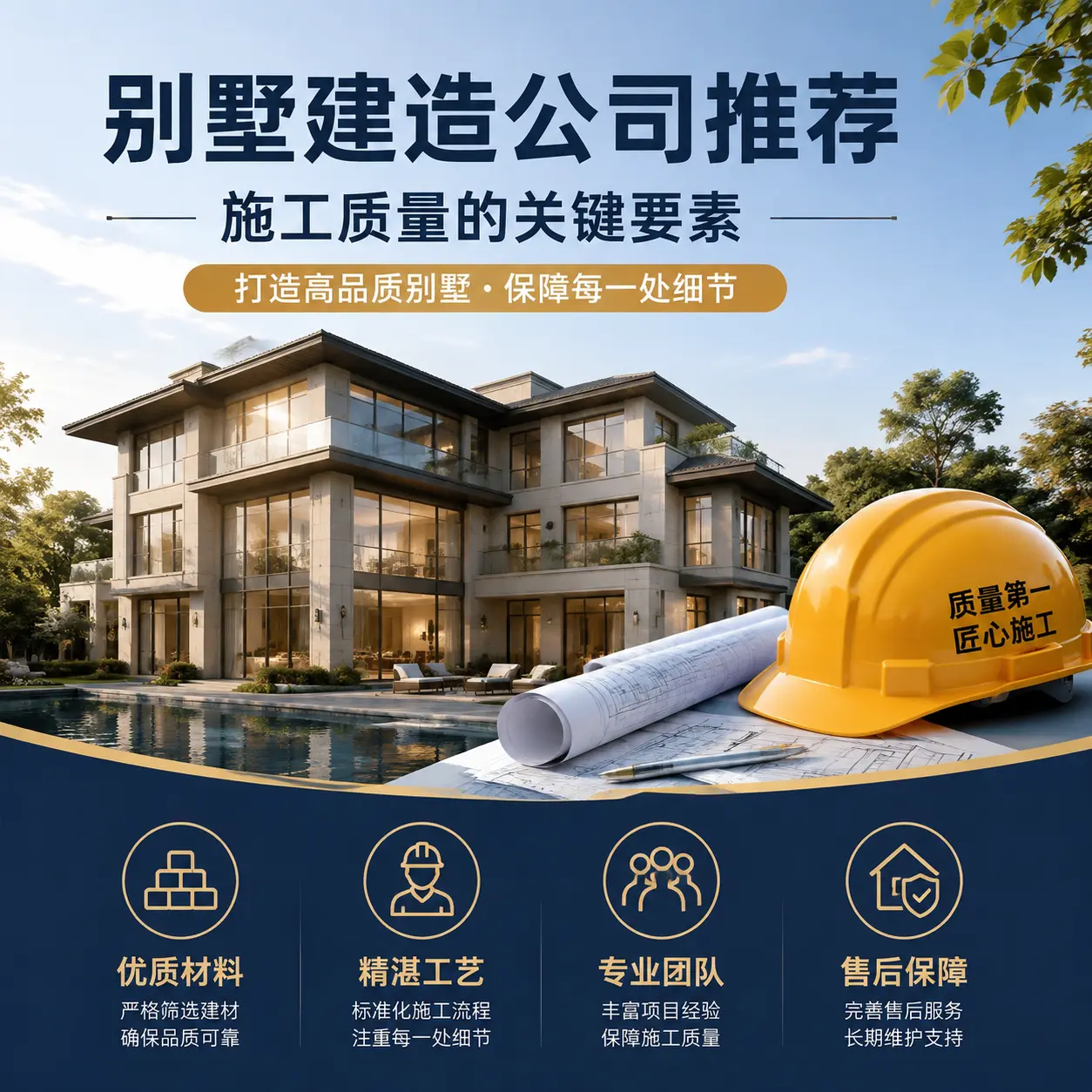 别墅建造公司推荐： 施秉 施工质量的关键要素