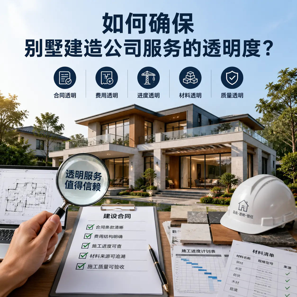 在 施秉 如何确保别墅建造公司服务的透明度？