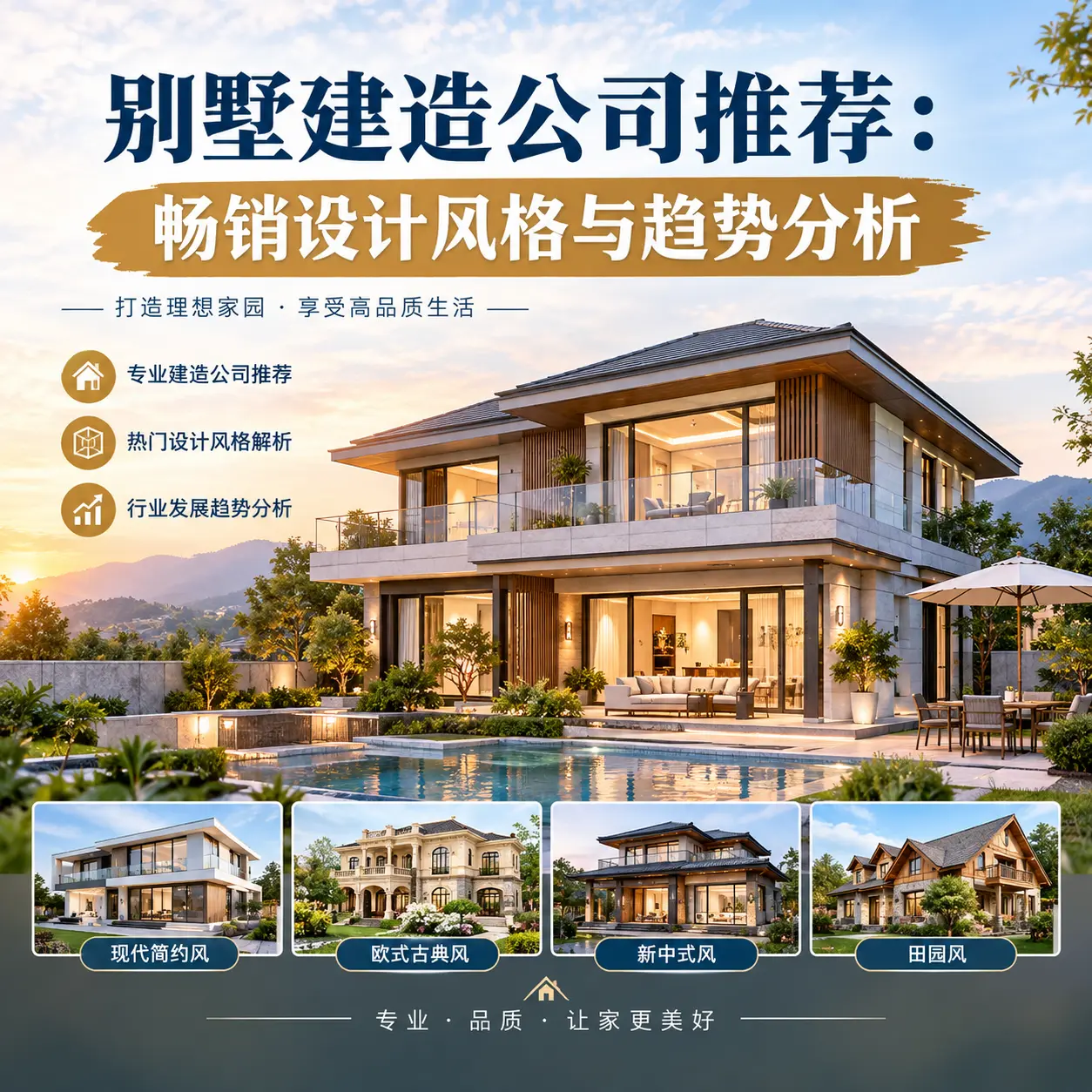 别墅建造公司推荐： 施秉 畅销设计风格与趋势分析