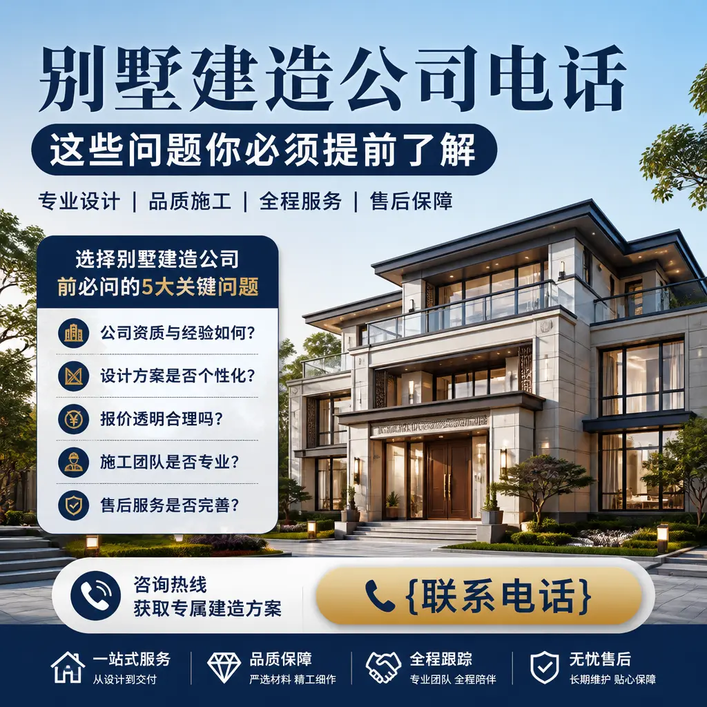 施秉别墅建造公司电话，这些问题你必须提前了解